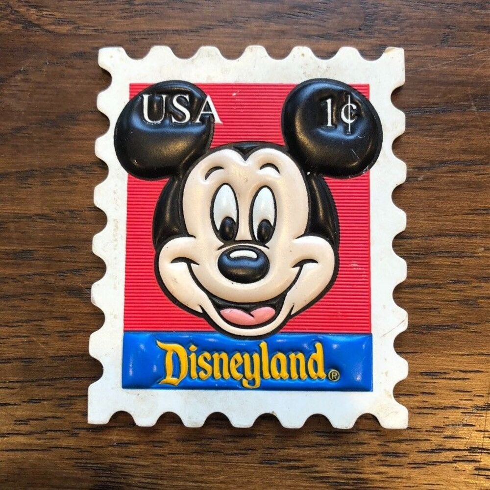 Walt Disney World Mickey Mouse 1 Cent Stamp Collectible Magnet